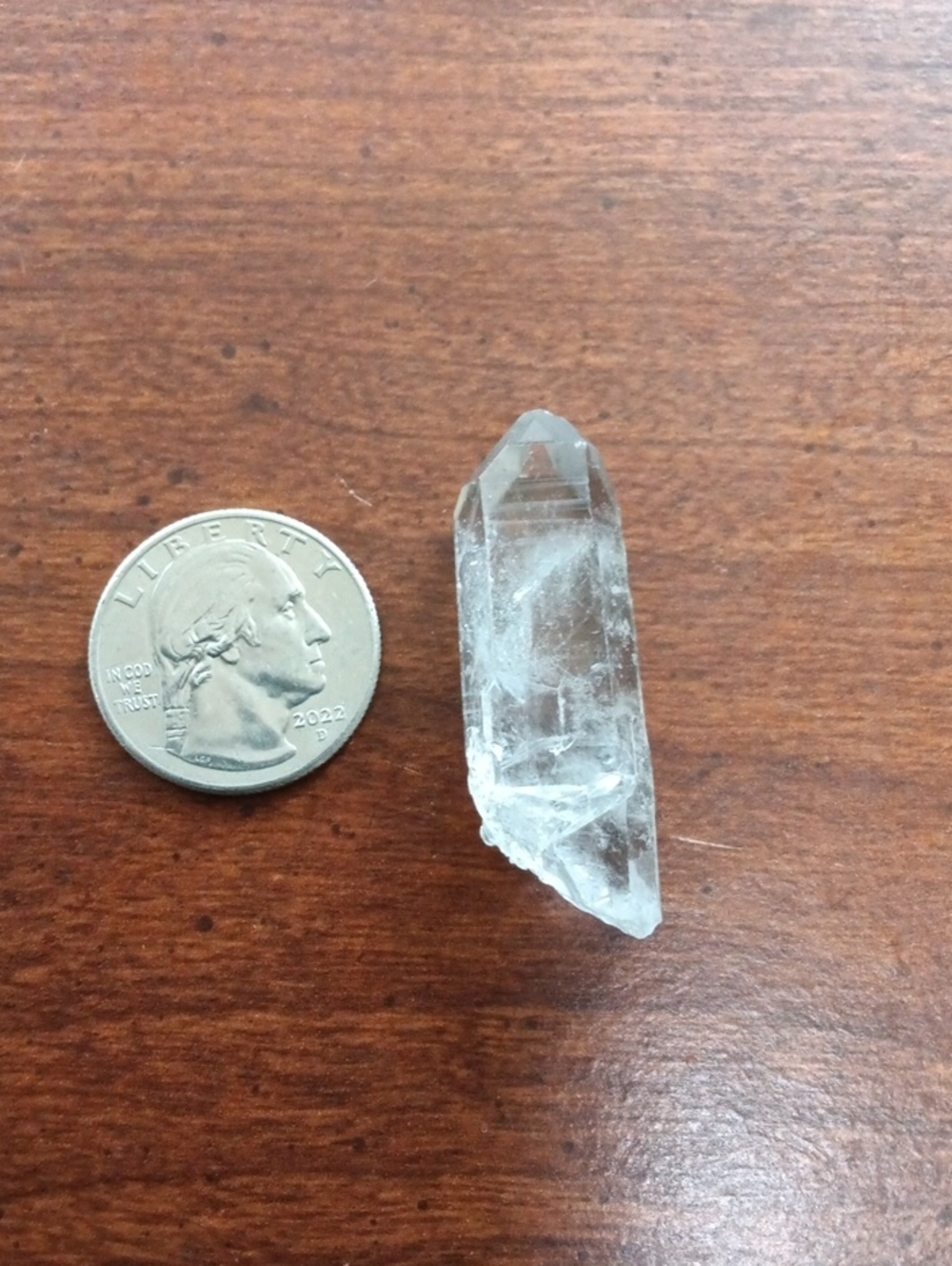 Clear Quartz Pendant Crystal Point - Clear